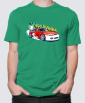 Tricou cu imprimeu WRUM, Negru, M