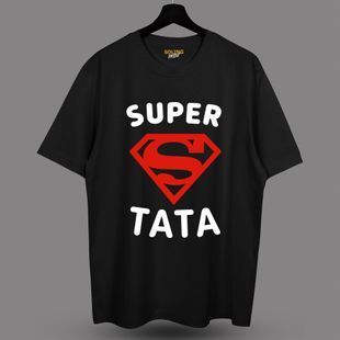 Футболка с принтом Super Tata, M