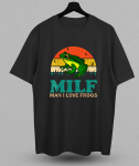 Tricou cu imprimeu M.I.L.F, M