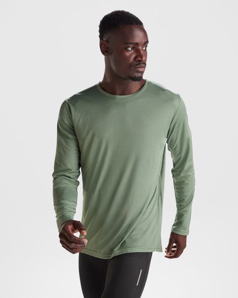 Tricou ESTORIL L/S, Verde, XS