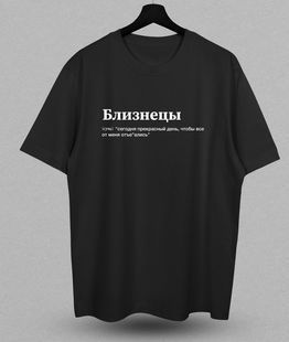 Футболка с принтом Близнецы, M