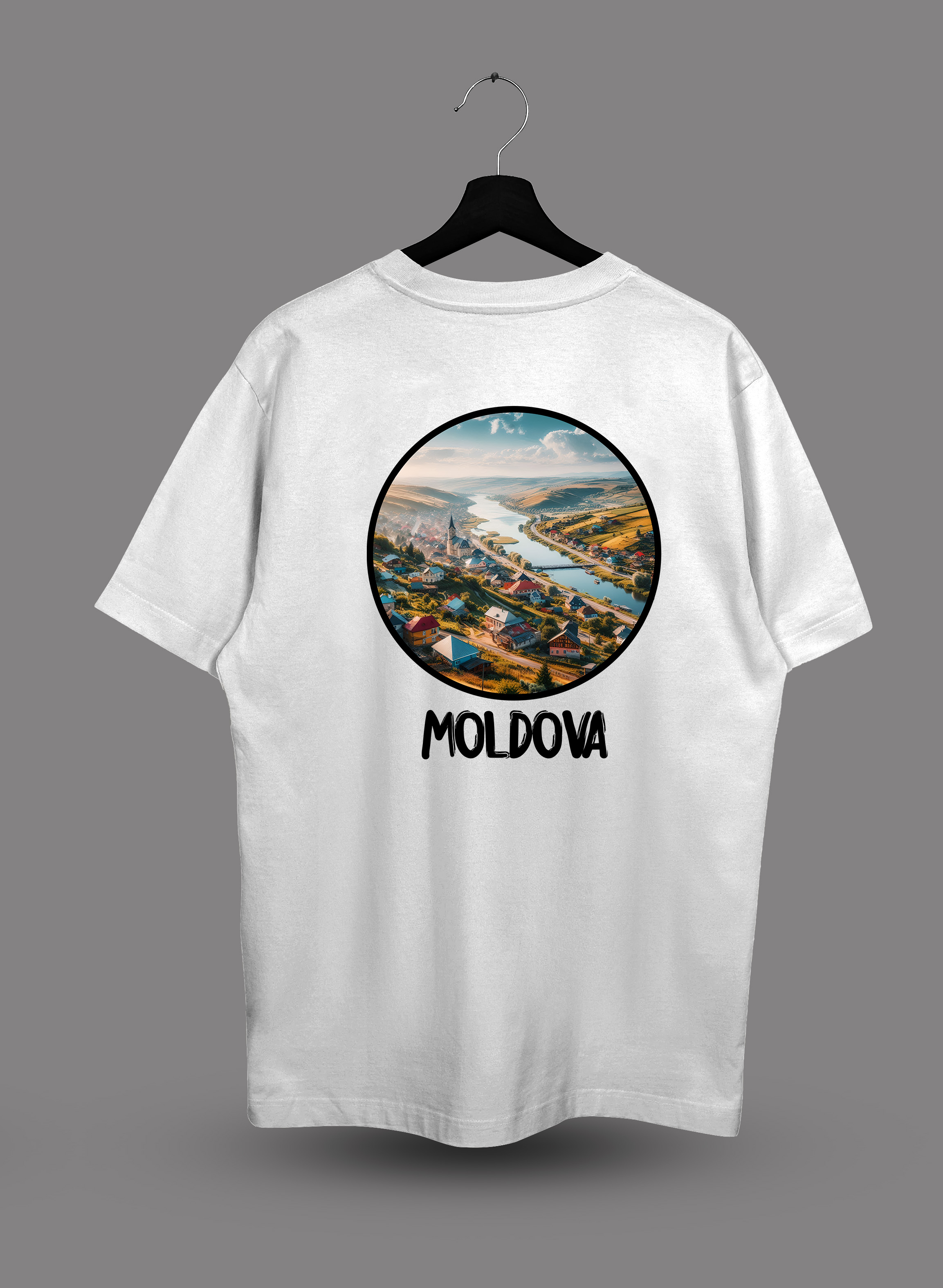 Футболка с принтом Moldova