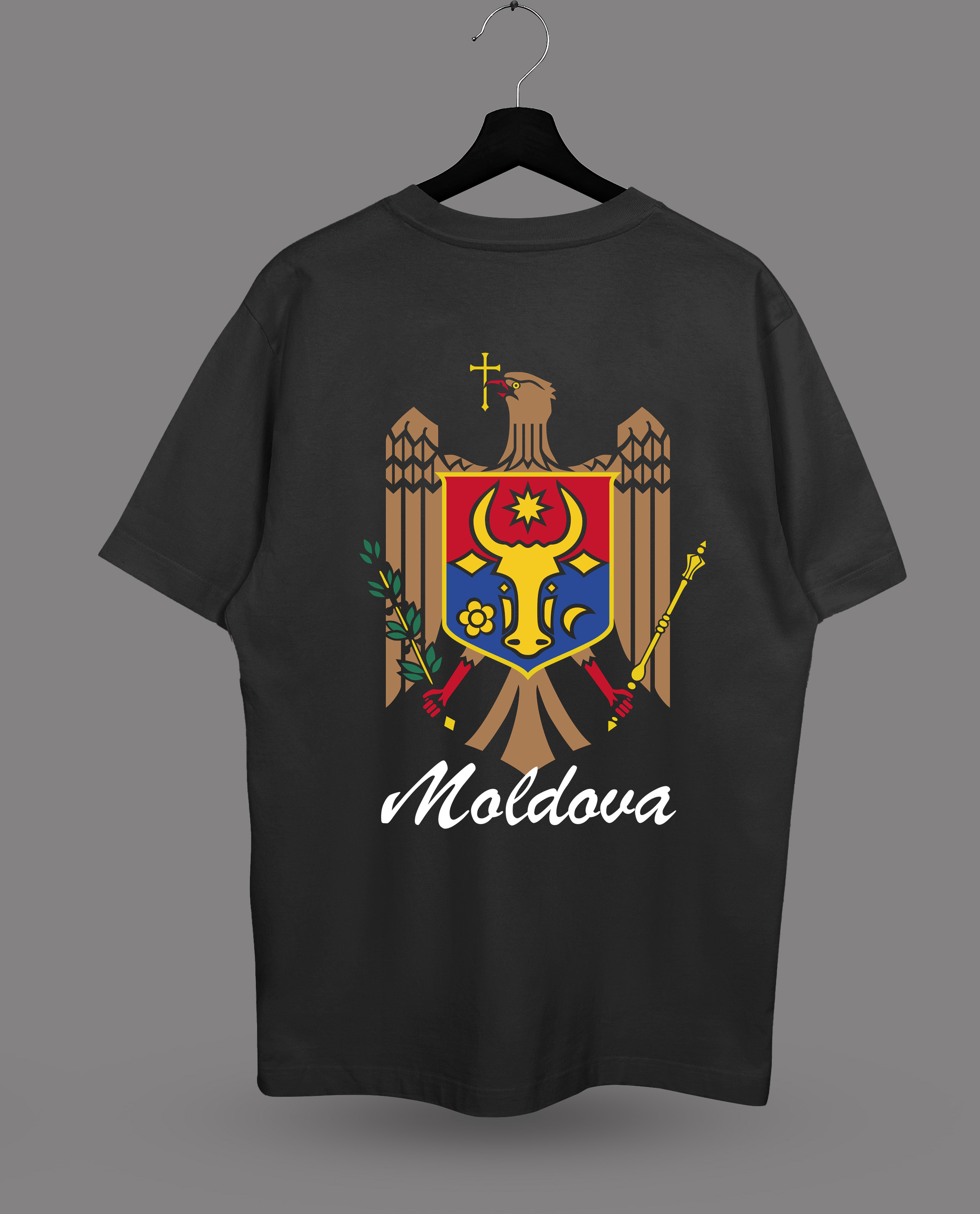 Футболка с принтом "Stema Moldova"