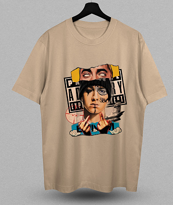 Футболка с принтом "Eminem Art"