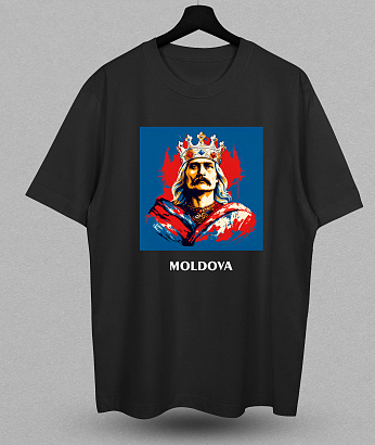 Футболка с принтом "Stefan cel Mare"