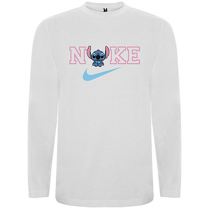 Детская футболка с длинным рукавом с принтом Nike stich