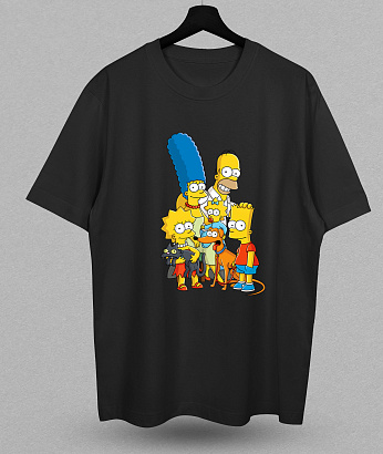 Футболка с принтом "Simpsons family"