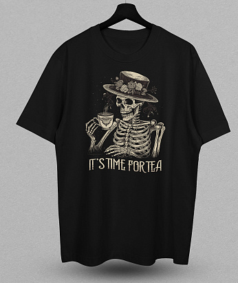 Футболка с принтом Time for tea